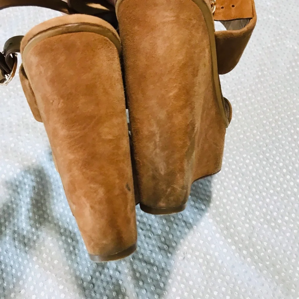 Tory Burch suede wedges